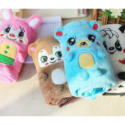 Cartoon Embroidery Pet Dog Blanket Fleece Accessories Pet Products Mascotas